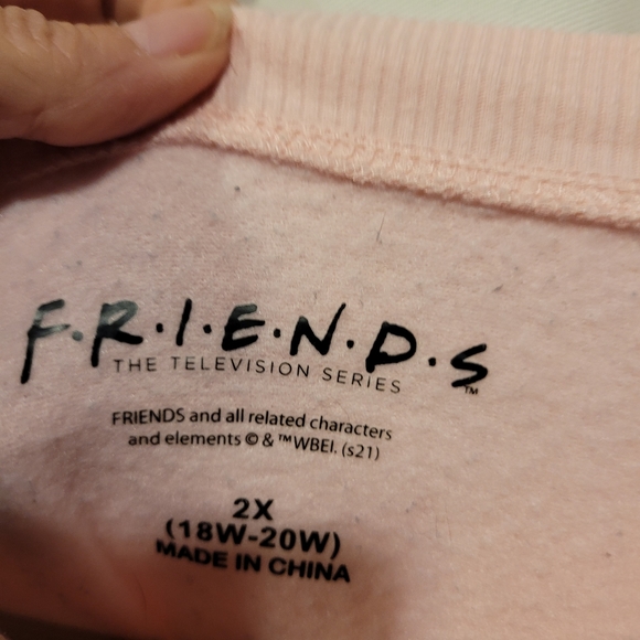 Pink Friends Women's Sweatshirt EUC Size 2X - Picture 3 of 4